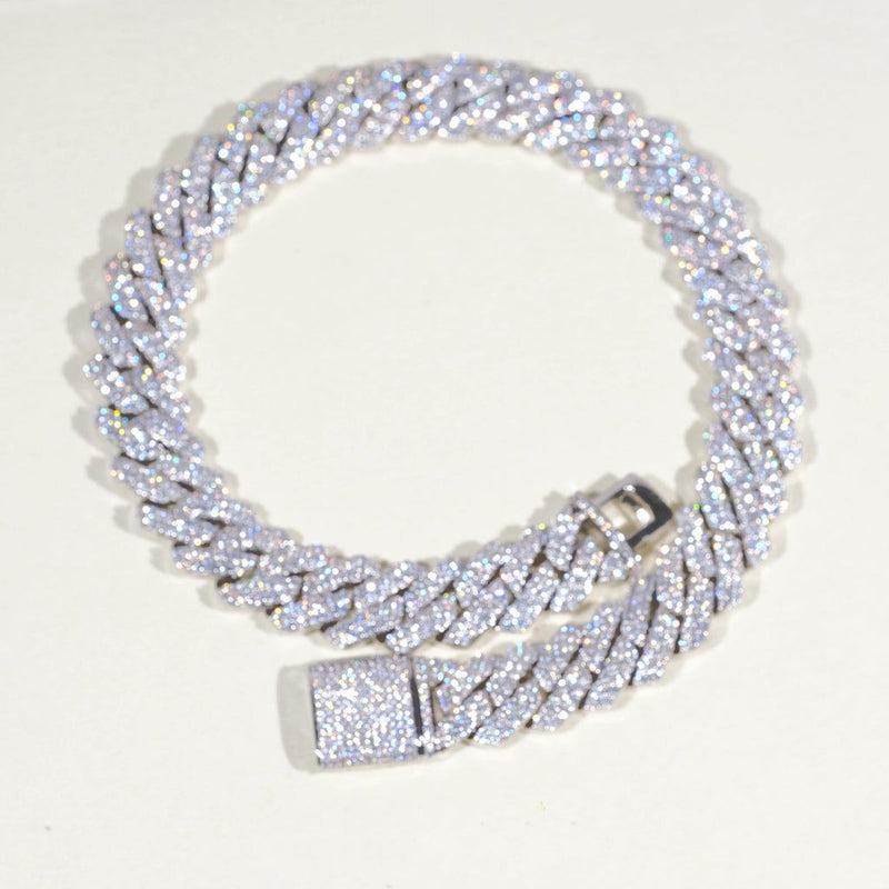 ICED PRONG CUBAN CHAIN