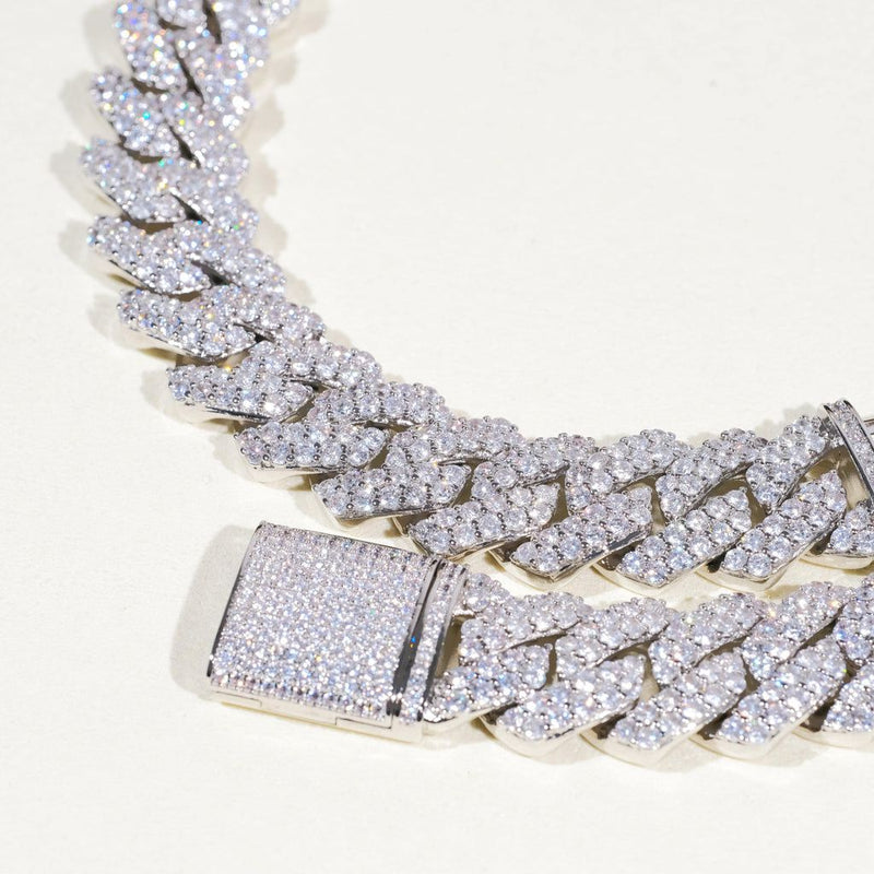 ICED PRONG CUBAN CHAIN