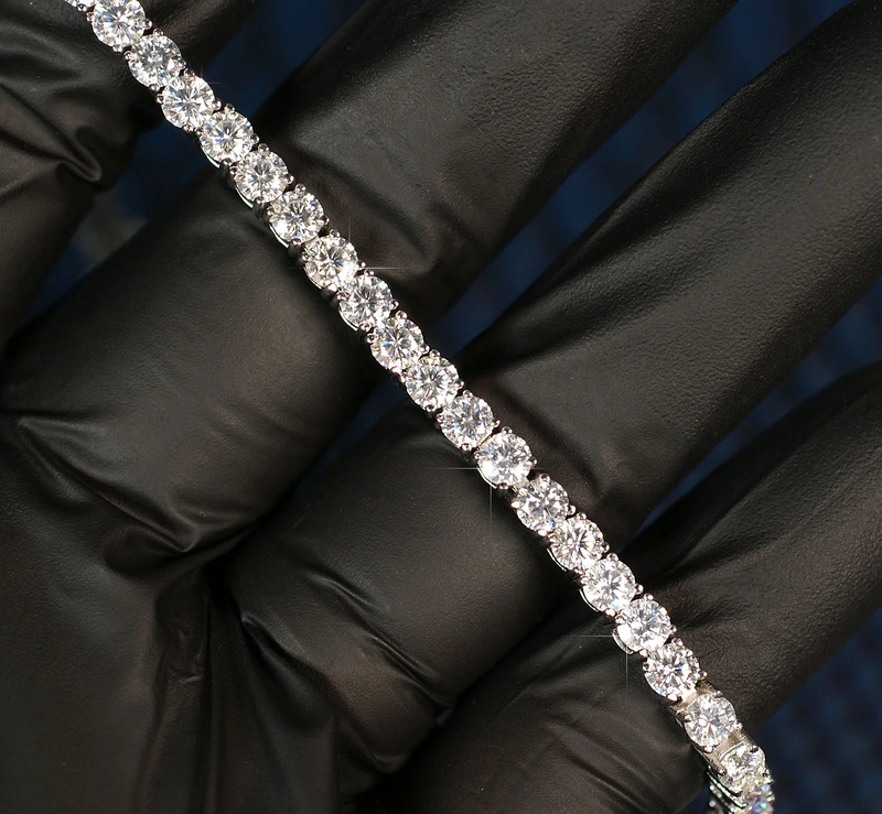 VVS MOISSANITE TENNIS CHAIN WHITE GOLD