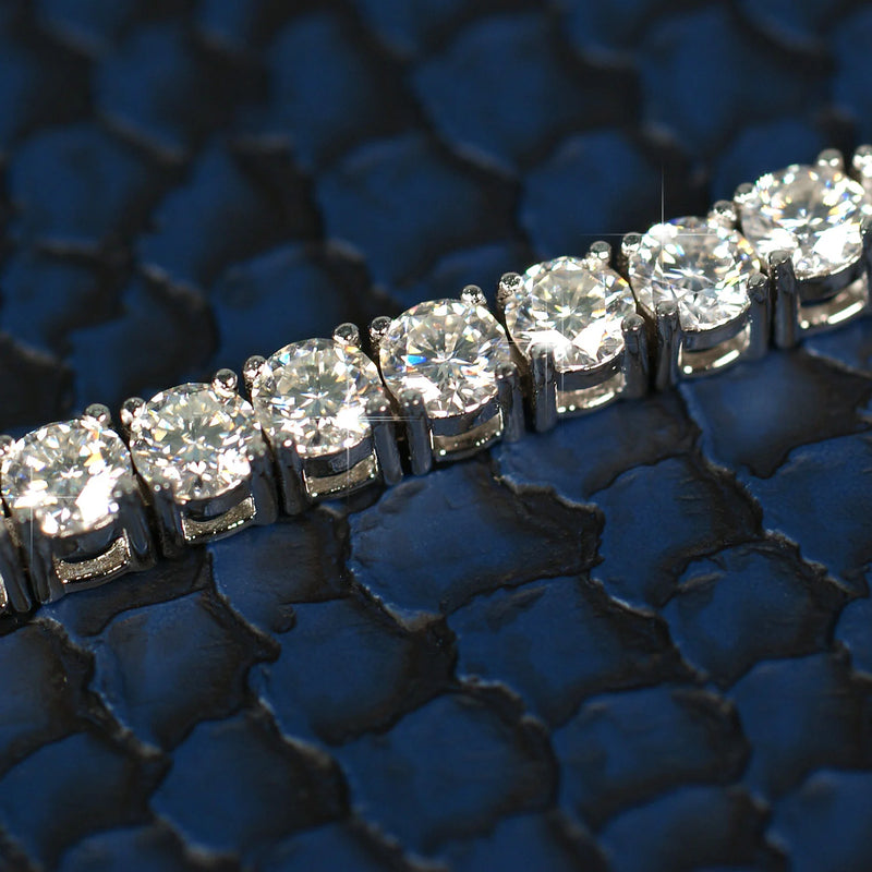 VVS MOISSANITE TENNIS CHAIN WHITE GOLD