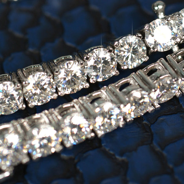 VVS MOISSANITE TENNIS CHAIN WHITE GOLD